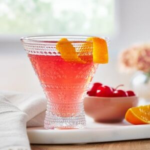 💜 Set Of 4 New Pioneer Woman Channing Cocktail Glass